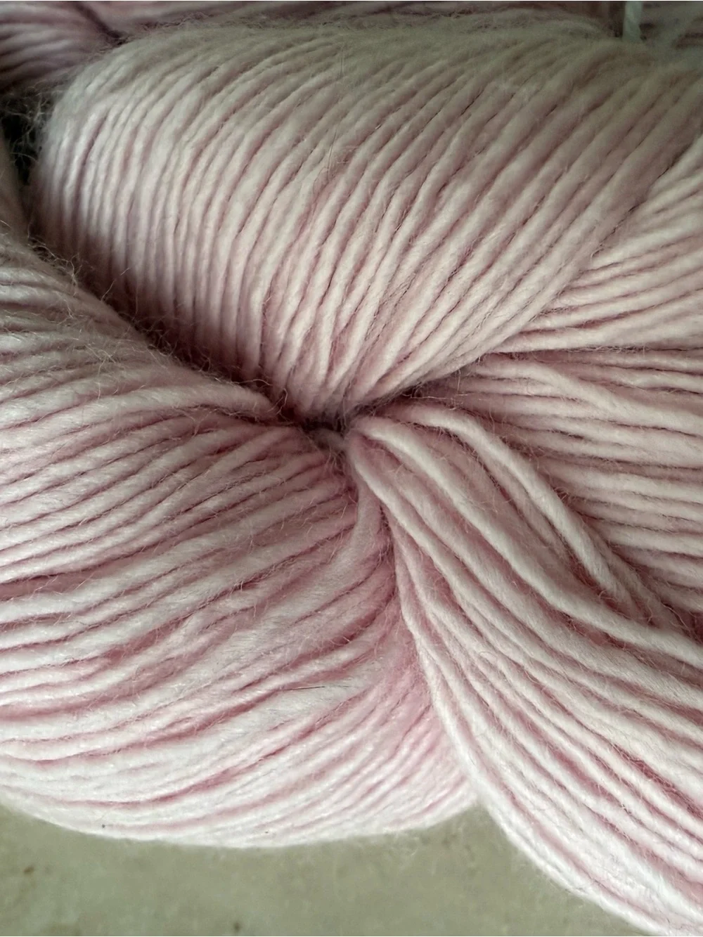 Superwash Merino Fingering Scarf Yarn - Petal Pink